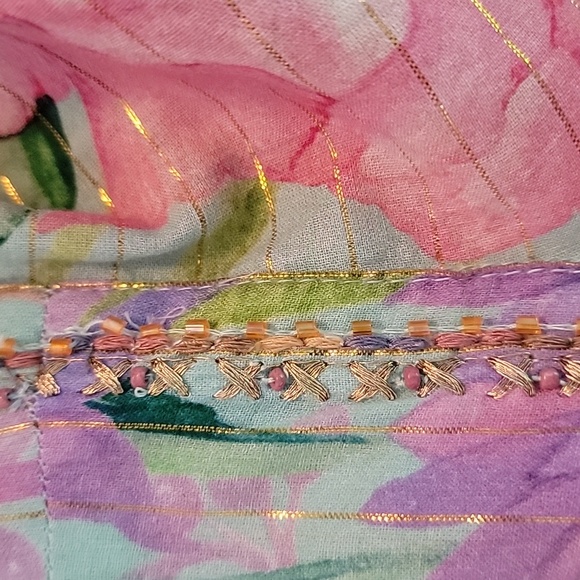 Aratta Iris Lurex Handbeaded Kimono One Size - Picture 6 of 6